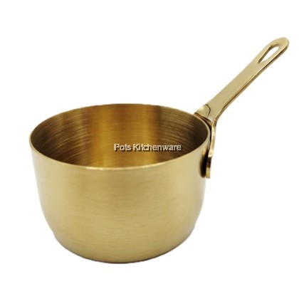 SUS 304 Stainless Steel Mini Saucepan Sauce Cup With Handle Cawan Sos Periuk Mini Keluli Tahan Karat Dengan Pemegang; 带手柄不锈钢迷你锅酱杯