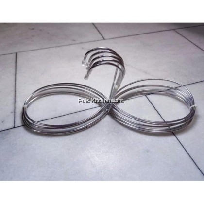 SUS304 Stainless Steel Extra Thicker Hanger/ 8 Shape Drying Clothers/ Clother Hanger Long Shape/ Penyangkut Pakaian Bentuk Panjang Bulat 不锈钢加厚衣架/8形晾衣架/长形衣架 SUS304 Stainless Steel Extra Thicker Hanger/ 8 Shape Drying Clothers/ Clother Hanger Long Shape/ Penyangkut Pakaian Bentuk Panjang Bulat 不锈钢加厚衣架/8形晾衣架/长形衣架