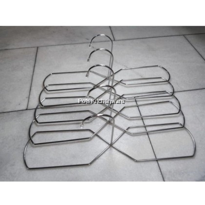 SUS304 Stainless Steel Extra Thicker Hanger/ 8 Shape Drying Clothers/ Clother Hanger Long Shape/ Penyangkut Pakaian Bentuk Panjang Bulat 不锈钢加厚衣架/8形晾衣架/长形衣架 SUS304 Stainless Steel Extra Thicker Hanger/ 8 Shape Drying Clothers/ Clother Hanger Long Shape/ Penyangkut Pakaian Bentuk Panjang Bulat 不锈钢加厚衣架/8形晾衣架/长形衣架