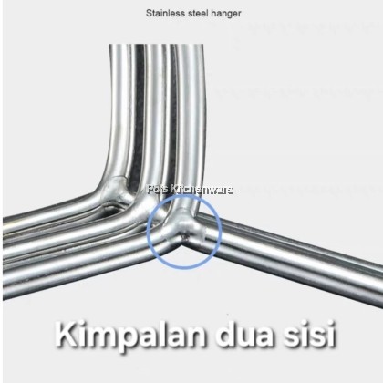 SUS304 Stainless Steel Extra Thicker Hanger/ 8 Shape Drying Clothers/ Clother Hanger Long Shape/ Penyangkut Pakaian Bentuk Panjang Bulat 不锈钢加厚衣架/8形晾衣架/长形衣架 SUS304 Stainless Steel Extra Thicker Hanger/ 8 Shape Drying Clothers/ Clother Hanger Long Shape/ Penyangkut Pakaian Bentuk Panjang Bulat 不锈钢加厚衣架/8形晾衣架/长形衣架