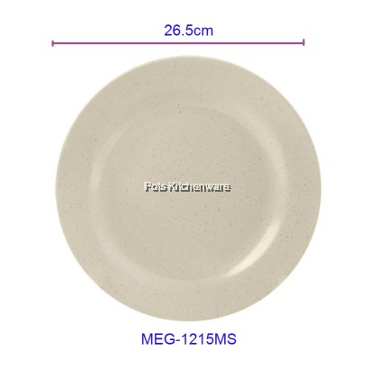 Eagle Melamine Round Rim Plate Soup Plate Meat Plate Marble Stone Color; Pinggan Rim Bulat Pinggan Sup Pinggan Daging Bulat Melamin Warna Batu Marmar; 圆形大理石纹石色饭圆边盘 汤盘 肉盘