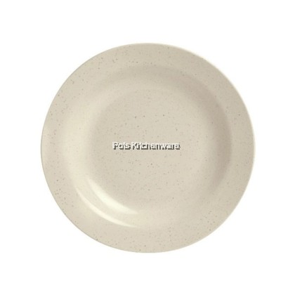 Eagle Melamine Round Rim Plate Soup Plate Meat Plate Marble Stone Color; Pinggan Rim Bulat Pinggan Sup Pinggan Daging Bulat Melamin Warna Batu Marmar; 圆形大理石纹石色饭圆边盘 汤盘 肉盘