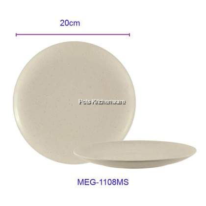 Eagle Melamine Round Rim Plate Soup Plate Meat Plate Marble Stone Color; Pinggan Rim Bulat Pinggan Sup Pinggan Daging Bulat Melamin Warna Batu Marmar; 圆形大理石纹石色饭圆边盘 汤盘 肉盘