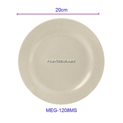 Eagle Melamine Round Rim Plate Soup Plate Meat Plate Marble Stone Color; Pinggan Rim Bulat Pinggan Sup Pinggan Daging Bulat Melamin Warna Batu Marmar; 圆形大理石纹石色饭圆边盘 汤盘 肉盘