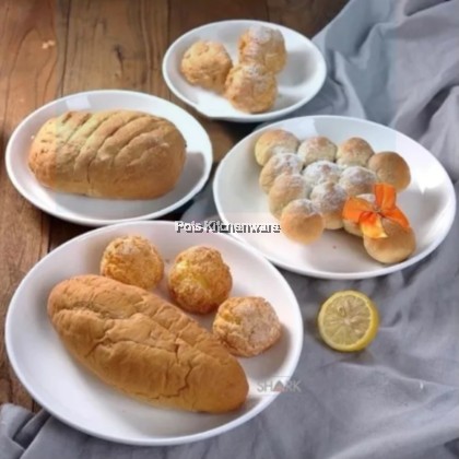 White Porcelain Rice/Fruit Plate, Pinggan Nasi/Buah Porcelain Putih, 白瓷饭果盘