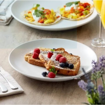 White Porcelain Rice/Fruit Plate, Pinggan Nasi/Buah Porcelain Putih, 白瓷饭果盘