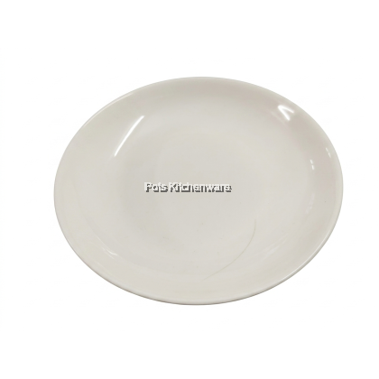 White Porcelain Rice/Fruit Plate, Pinggan Nasi/Buah Porcelain Putih, 白瓷饭果盘