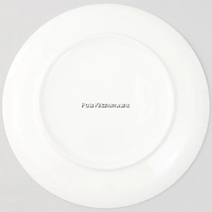 White Porcelain Flat Plate, Porselin Pinggan Rata Warna Putih, 白色陶瓷平盘