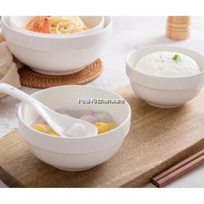 White Porcelain Bowl With Edge, Porselin Mangkuk Dengan Tepi Warna Putih 白色陶瓷护边碗