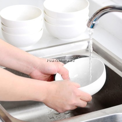 White Porcelain Bowl With Edge, Porselin Mangkuk Dengan Tepi Warna Putih 白色陶瓷护边碗