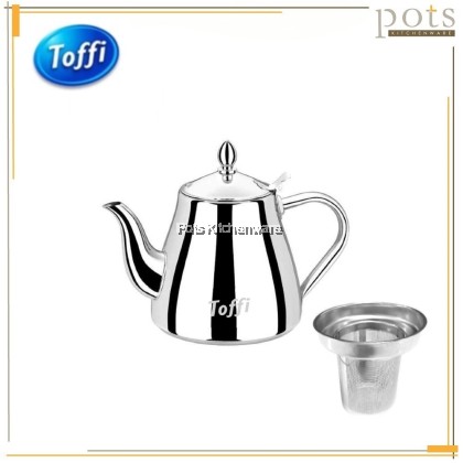 [1.5L / 2.0L]TOFFI Stainless Steel Coffee Tea Pot/ Kettle with Strainer | Tea Coffee Pot Cerek Besi Teko Air Panas|
