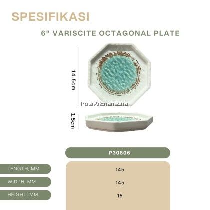 Variscite Porcelain Spoon / Sauce Plate / Sushi Plate / Octagonal Plate / Oval Serving Plate- P30000 Series