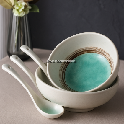 Variscite Porcelain Plate Series- Round Serving/ Deep/ Round Deep/ Western/ Round- P30000