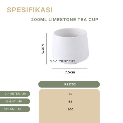 【Limestone Series】 Elegant Ceramic Tableware Set – Bowl, Tea Cup, Mug, Coffee Cup with Saucer & Spoon P21000