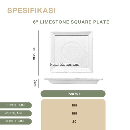 【Limestone Series】 Dinner/ Round/ Serving/ Western/ Hat shape/ square/ wavy plate- P20000