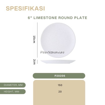 【Limestone Series】 Dinner/ Round/ Serving/ Western/ Hat shape/ square/ wavy plate- P20000