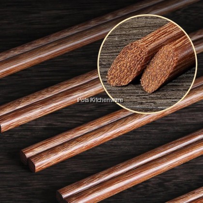 10 Pairs Wood Chopsticks 喜得利优质铁木块 Kayu Penyepit- A6232