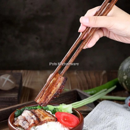 10 Pairs Wood Chopsticks 喜得利优质铁木块 Kayu Penyepit- A6232