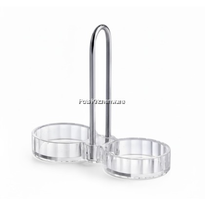 2pcs Plastic Condiment Holder/ Pemegang Perasa