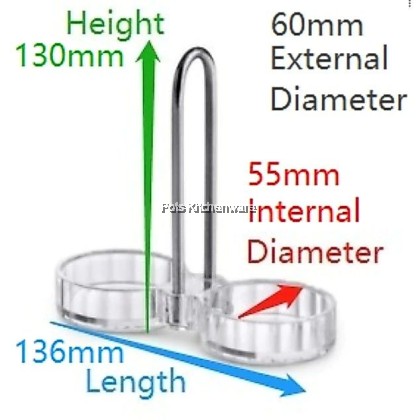 Plastic 2 side Condiment Holder/ Pemegang Perasa