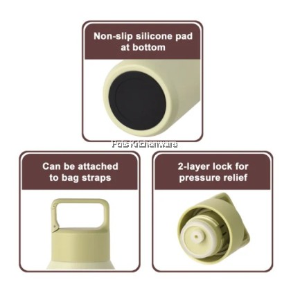 100% Original Zebra Thailand 泰国斑马牌 Stainless Steel 304 0.6L/0.8L Soda Vacuum Bottle 饮料保温杯