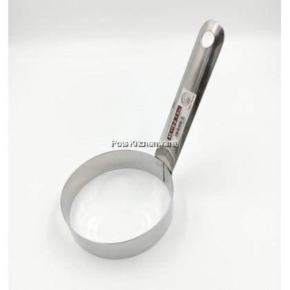 Stainless Steel Egg Ring Acuan Telur Burger/Benjo 7.5CM / 8.5CM-AX1182M 
