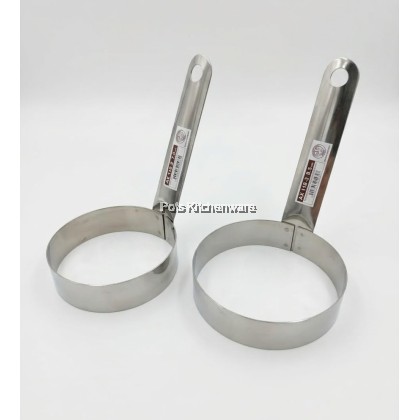 Stainless Steel Egg Ring Acuan Telur Burger/Benjo 7.5CM / 8.5CM-AX1182M 