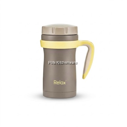 RELAX 450ML Keep Warm Stainless Steel 18.8/SUS304 Thermal Mug Termos Tahan Panas 保温杯 - D1545M