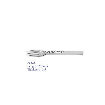 5 STAR HOTEL GRADE Toffi Stainless Steel Multi 3pc-Set Pack Flatware Dinner Fork Table Spoon Sudu Garpoo 不锈钢汤匙刀叉 - F5500