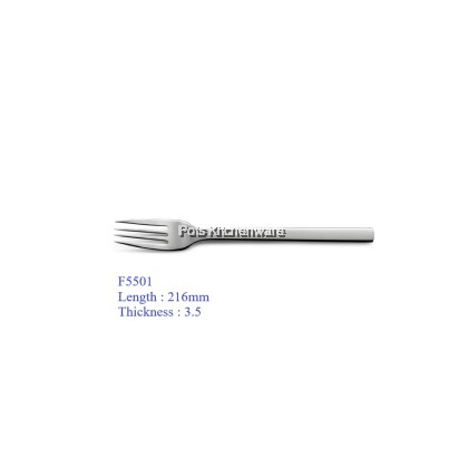 5 STAR HOTEL GRADE Toffi Stainless Steel Multi 3pc-Set Pack Flatware Dinner Fork Table Spoon Sudu Garpoo 不锈钢汤匙刀叉 - F5500