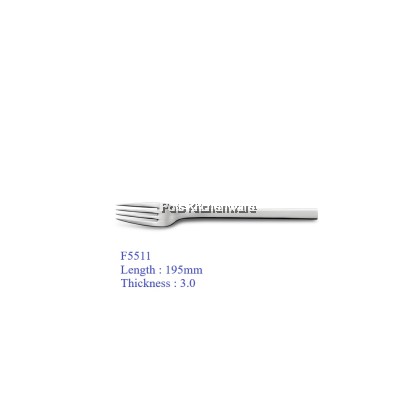 5 STAR HOTEL GRADE Toffi Stainless Steel Multi 3pc-Set Pack Flatware Dinner Fork Table Spoon Sudu Garpoo 不锈钢汤匙刀叉 - F5500