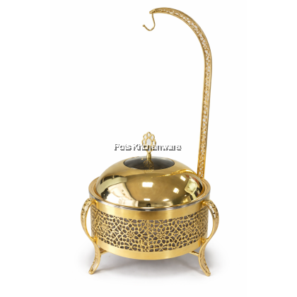 5 STARS HOTEL GRADE Elegant Gold Chafing Dish Dome Bell Warmer Round 8L Pemanas Makanan Bulat Emas 金色圆形自助餐炉S00-B9048M 5 STARS HOTEL GRADE Elegant Gold Chafing Dish Dome Bell Warmer Round 8L Pemanas Makanan Bulat Emas 金色圆形自助餐炉S00-B9048M