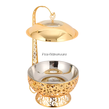 5 STARS HOTEL GRADE Elegant Gold Chafing Dish Dome Bell Warmer Round 8L Pemanas Makanan Bulat Emas 金色圆形自助餐炉S00-B9048M 5 STARS HOTEL GRADE Elegant Gold Chafing Dish Dome Bell Warmer Round 8L Pemanas Makanan Bulat Emas 金色圆形自助餐炉S00-B9048M