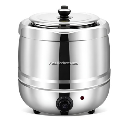 Hotel Grade 8L Stainless Steel Electric Soup Warmer Periuk Pemanas Sup Elektrik Keluli Tahan Karat 不锈钢商用保温汤煲 J00-BE904550