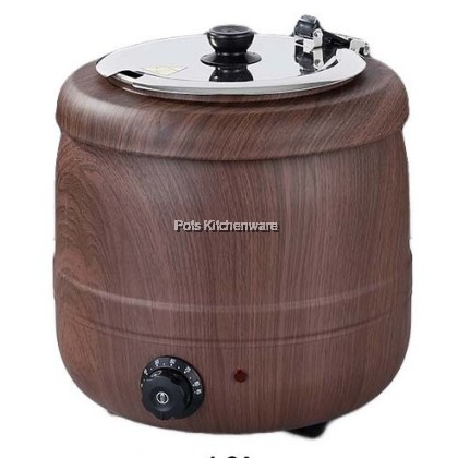 Hotel Grade 8L Stainless Steel Electric Soup Warmer Periuk Pemanas Sup Elektrik Keluli Tahan Karat 不锈钢商用保温汤煲 J00-BE904550