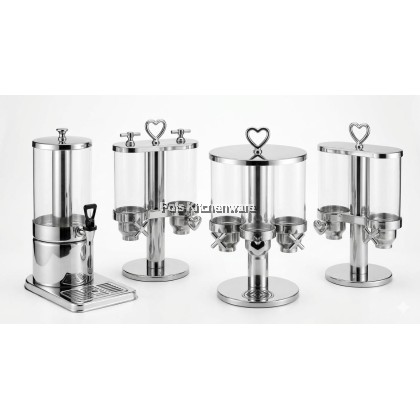 Hotel Grade Commercial Stainless Steel Cereal & Juice Dispenser Stand  商用谷物果汁分配器/饮料机S00-B903000 