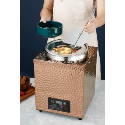 S/S 10L Square Electric Soup Warmer Periuk Pemanas Sup Elektrik Keluli Tahan Karat不锈钢四方电动汤炉BE4561