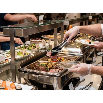 7"/9"/12"/14" Black Handle Silicone Food Tongs/Pengepit Makanan/黑色色硅胶食物夹R00-PL1140