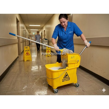 20L Mop Bucket with wringer & roller Baldi mop dengan pemerah手压式家用商用榨水车P00-S2020 20L Mop Bucket with wringer & roller Baldi mop dengan pemerah手压式家用商用榨水车P00-S2020