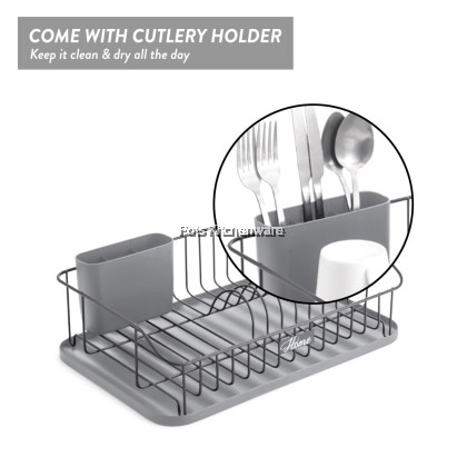 ELIANWARE Kitchen Storage Dish Rack Drainer with Tray Rak Pinggan 碗碟收纳架 E9511