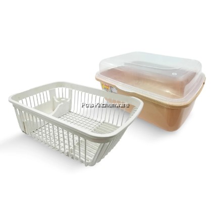 Dish Drainer With Cover Rak Pinggan Dengan Penutup有盖盘架 PEL-E288