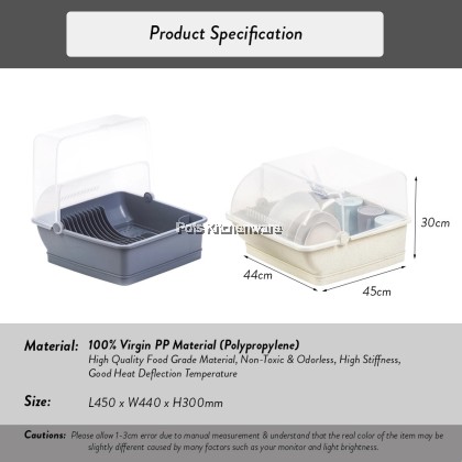 Dish Drainer With Cover Rak Pinggan Dengan Penutup有盖盘架 PEL-E288