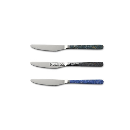 5 Stars Hotel GradeToffi Stainless Steel 3pc-Set Cutlery Series Sudu Garpo Set不锈钢餐具系列  (Blue, Black, Dark green)-F4100
