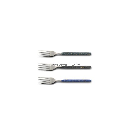 5 Stars Hotel GradeToffi Stainless Steel 3pc-Set Cutlery Series Sudu Garpo Set不锈钢餐具系列  (Blue, Black, Dark green)-F4100