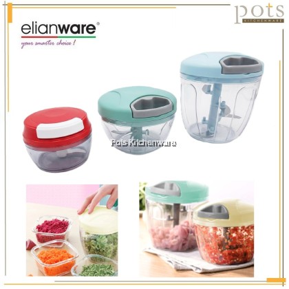 ELIANWARE (160ML/420ML/880ML) Mini Hand-Pull Food Garlic Chopper Cutter Alat Pengisar Mixing Blender切蒜器-E1290M