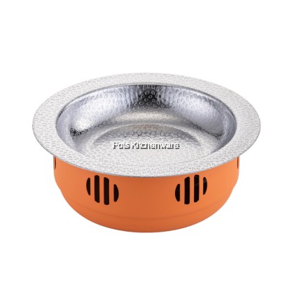 Stainless Steel Hot Pot with Holder Wide Rim Periuk Panas Keluli Tahan Karat dengan Rim Lebar Pemegang 不锈钢干锅-C6600 Stainless Steel Hot Pot with Holder Wide Rim Periuk Panas Keluli Tahan Karat dengan Rim Lebar Pemegang 不锈钢干锅-C6600