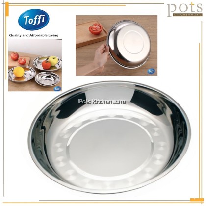 2pcs Toffi Classic Stainless Steel Rice Plate Dish Plate Besi Pinggan Nasi Makanan 不锈钢饭盘子 - K4700M 2pcs Toffi Classic Stainless Steel Rice Plate Dish Plate Besi Pinggan Nasi Makanan 不锈钢饭盘子 - K4700M