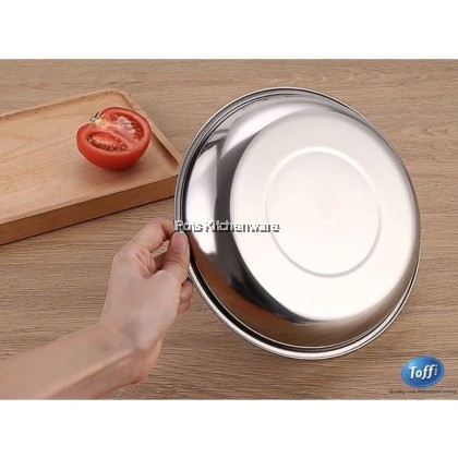 2pcs Toffi Classic Stainless Steel Rice Plate Dish Plate Besi Pinggan Nasi Makanan 不锈钢饭盘子 - K4700M 2pcs Toffi Classic Stainless Steel Rice Plate Dish Plate Besi Pinggan Nasi Makanan 不锈钢饭盘子 - K4700M