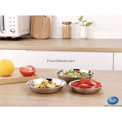 2pcs Toffi Classic Stainless Steel Rice Plate Dish Plate Besi Pinggan Nasi Makanan 不锈钢饭盘子 - K4700M 2pcs Toffi Classic Stainless Steel Rice Plate Dish Plate Besi Pinggan Nasi Makanan 不锈钢饭盘子 - K4700M