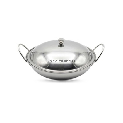 Stainless Steel Hot Pot With Lid Cover Multipurpose Steamboat Soup Pot Periuk HotPotKeluli Tahan Karat 不锈钢涮涮锅